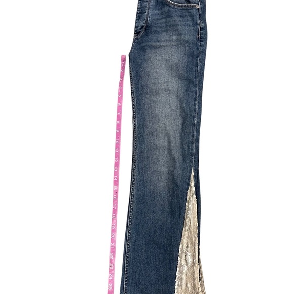 Pilcro High-rise flare sequin jeans - Picture 3 of 5